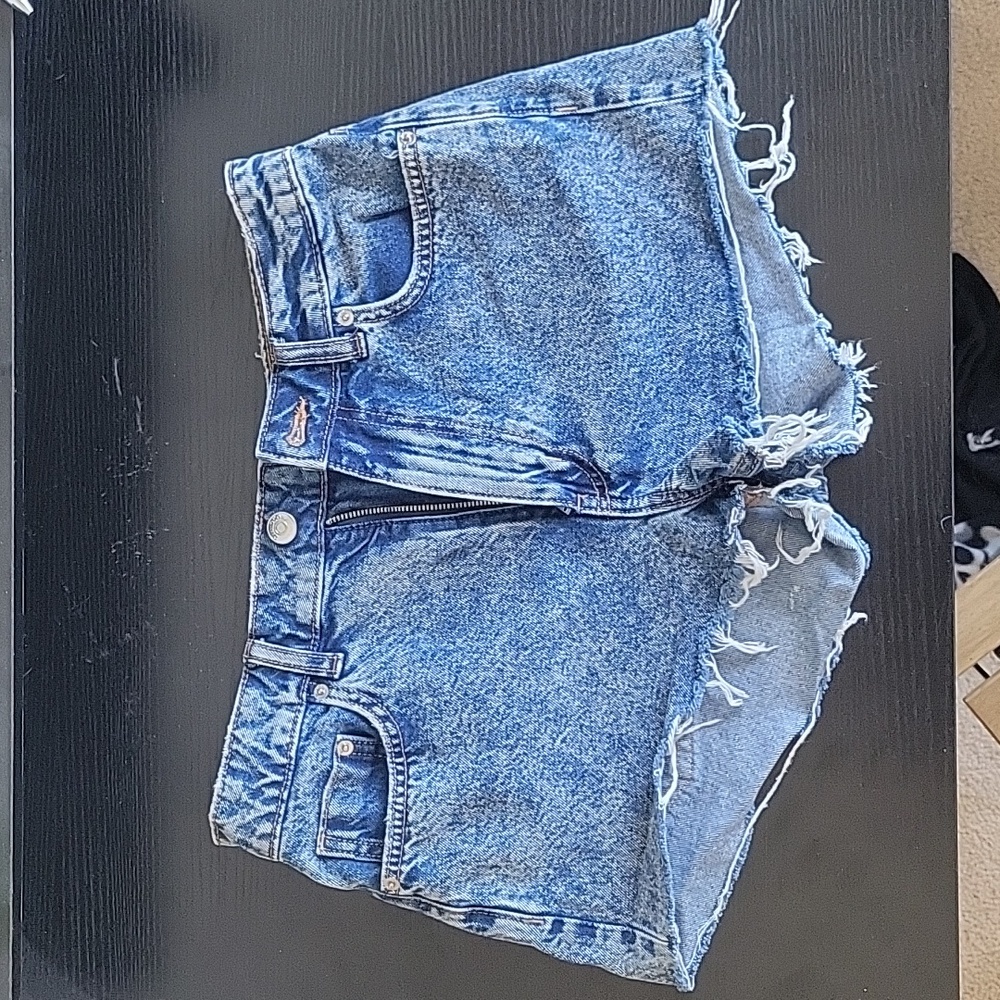 Divided Blue Jean Shorts